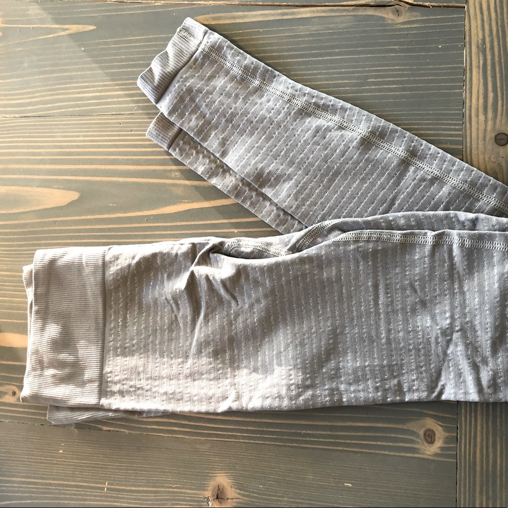 Athleta Silver Stripped Leggings